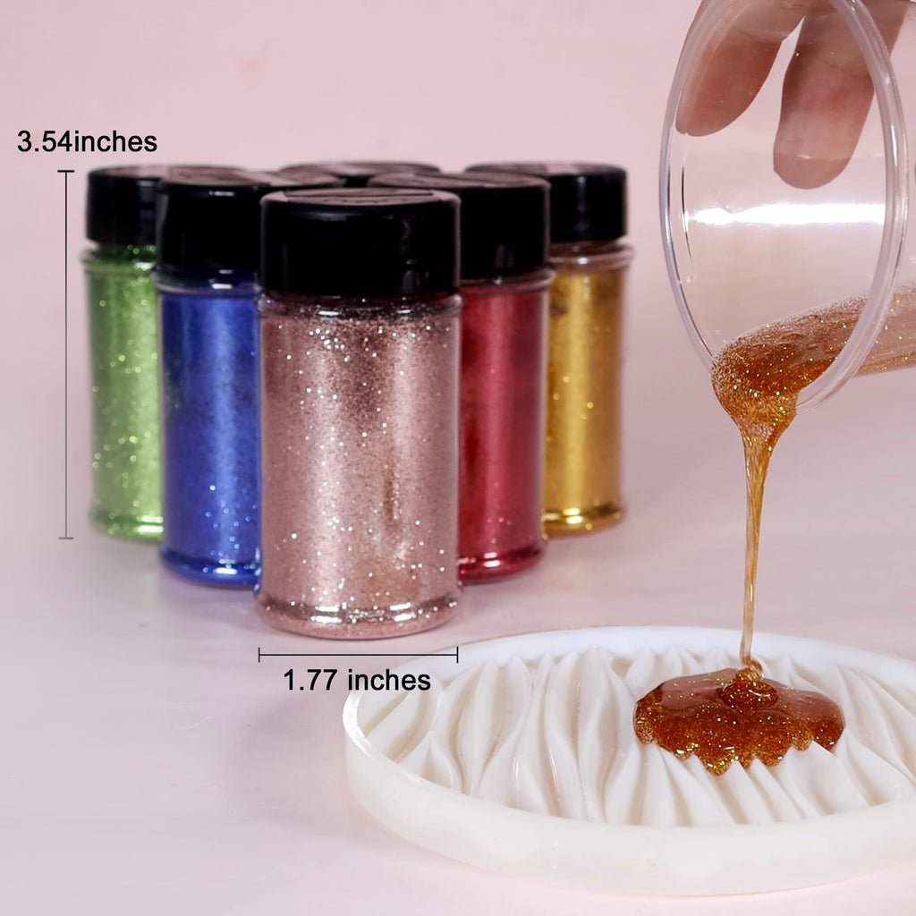 Renfio: Ultra Fine Glitter Powder, 2.11 oz (60g) – Metallic & Holographic