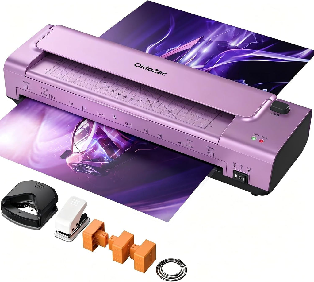 Laminator Machine 13 Inch, Mica Heating Dual Roller for Professional Lamination, 11x17 Personal Laminator with Laminating Pouches for Teachers, Hot & Cold Thermal Laminate for Home, Office