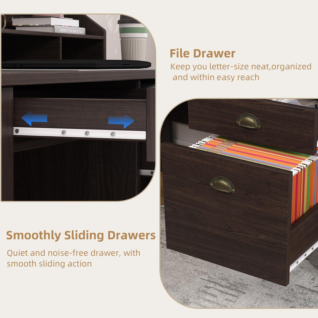4 EVER WINNER 47-Inch Student Desk with Drawers