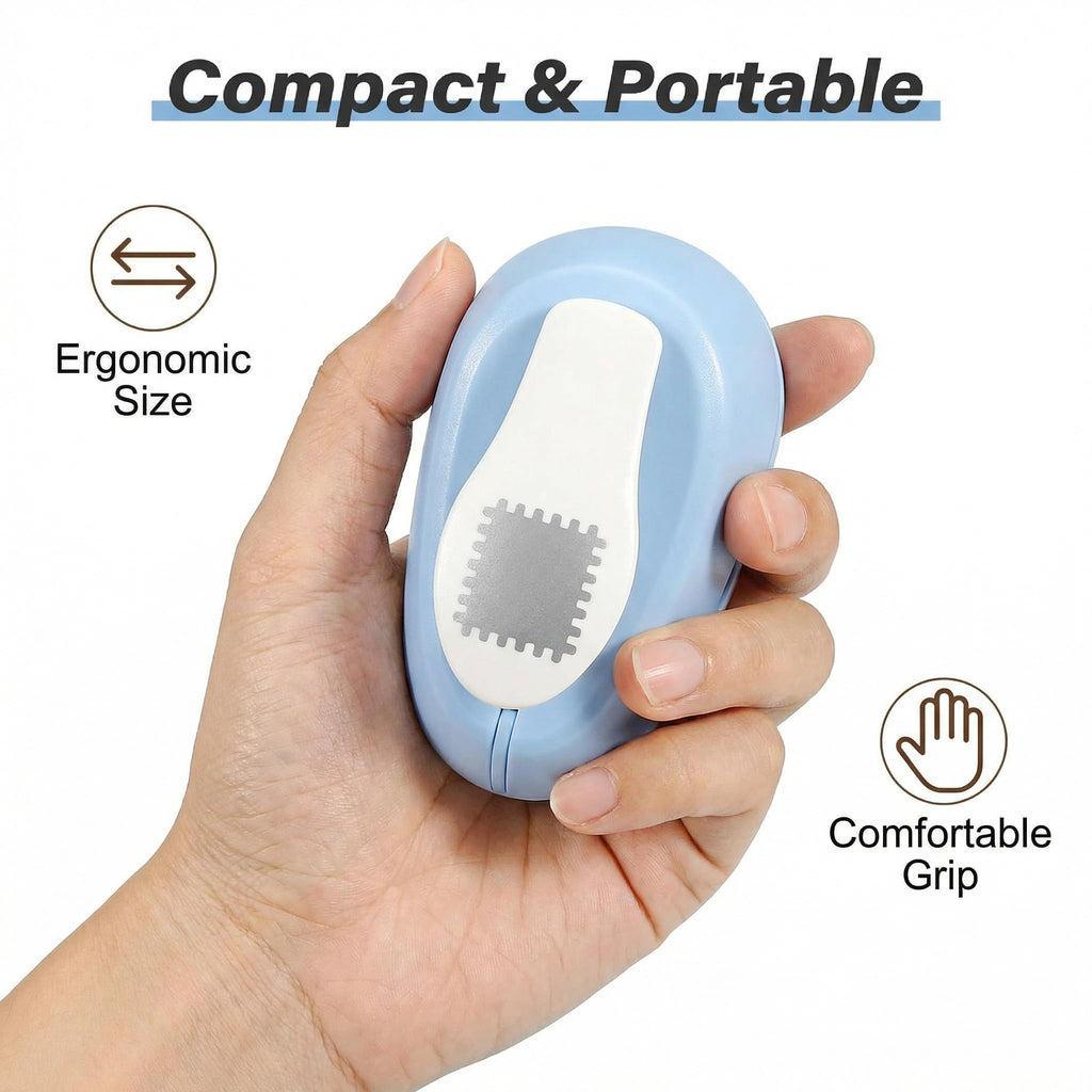 Stamp Punch, 1.5 * 1.5inch Square Stamp Puncher Postage Stamps Punches, Stamps Shaped Paper Punch, Lever Paper Punches for Crafting,Craft Cutter Hole Puncher for Scrapbooking Journaling Card Making