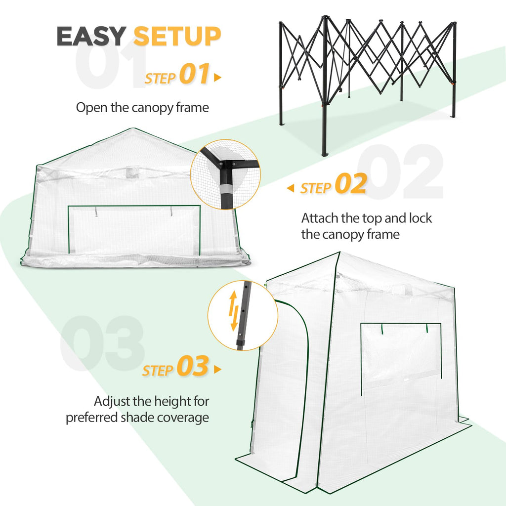EAGLE PEAK Pop-Up Walk-In Greenhouse (Multiple Sizes)
