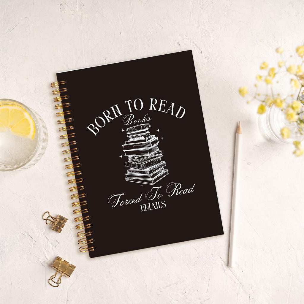 Funny Black Cat Spiral Notebook,Office Notebooks for Work