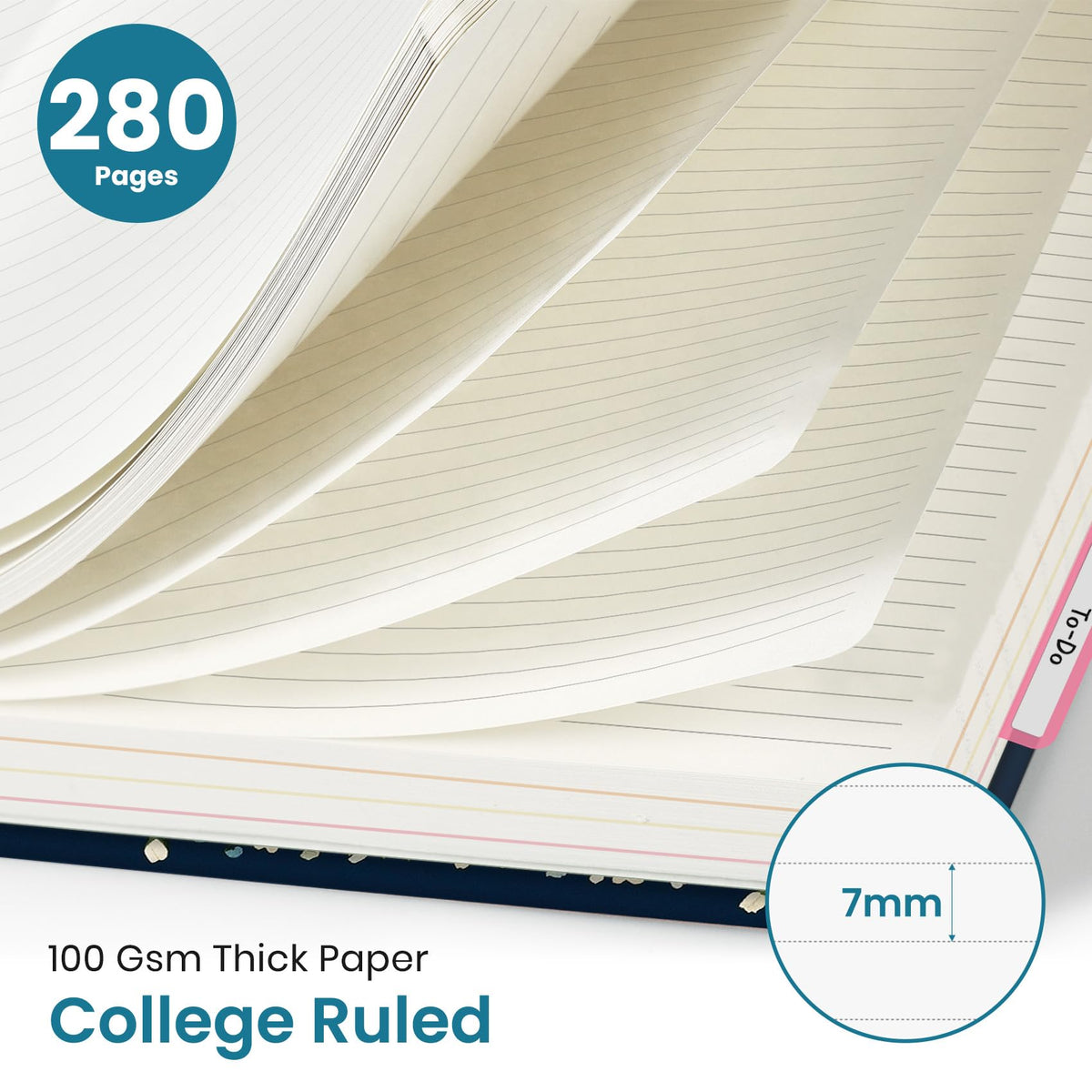Taja Spiral Notebooks for Work 5 Subject Notebook with Removable Dividers