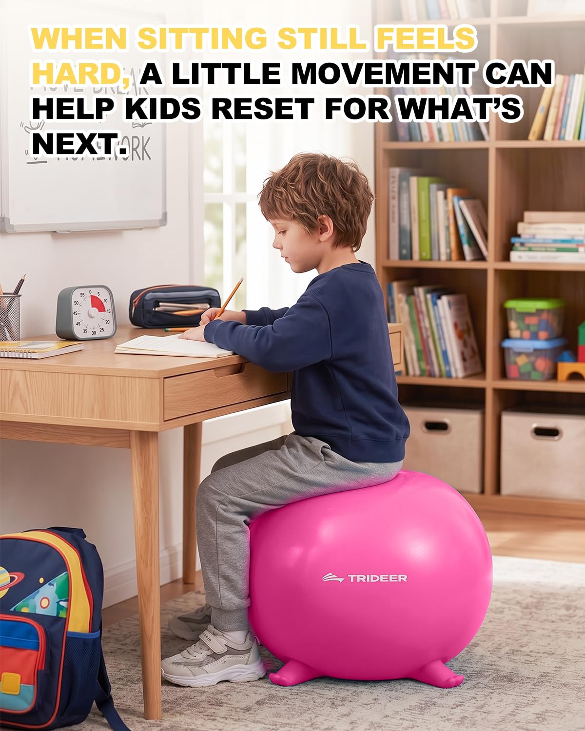 Trideer Flexible Seating for Classroom, Yoga Ball Chairs for Kids