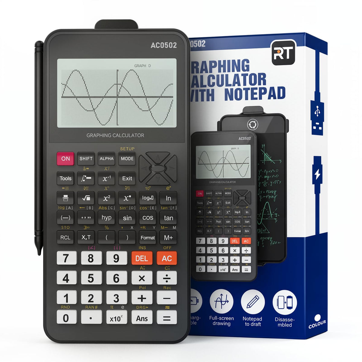 ROATEE 991ES MAX Scientific Calculator with Notepad