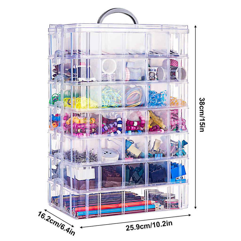 Bead Organizer 3 Tier 30 grid Stackable Craft Tackle Storage Container