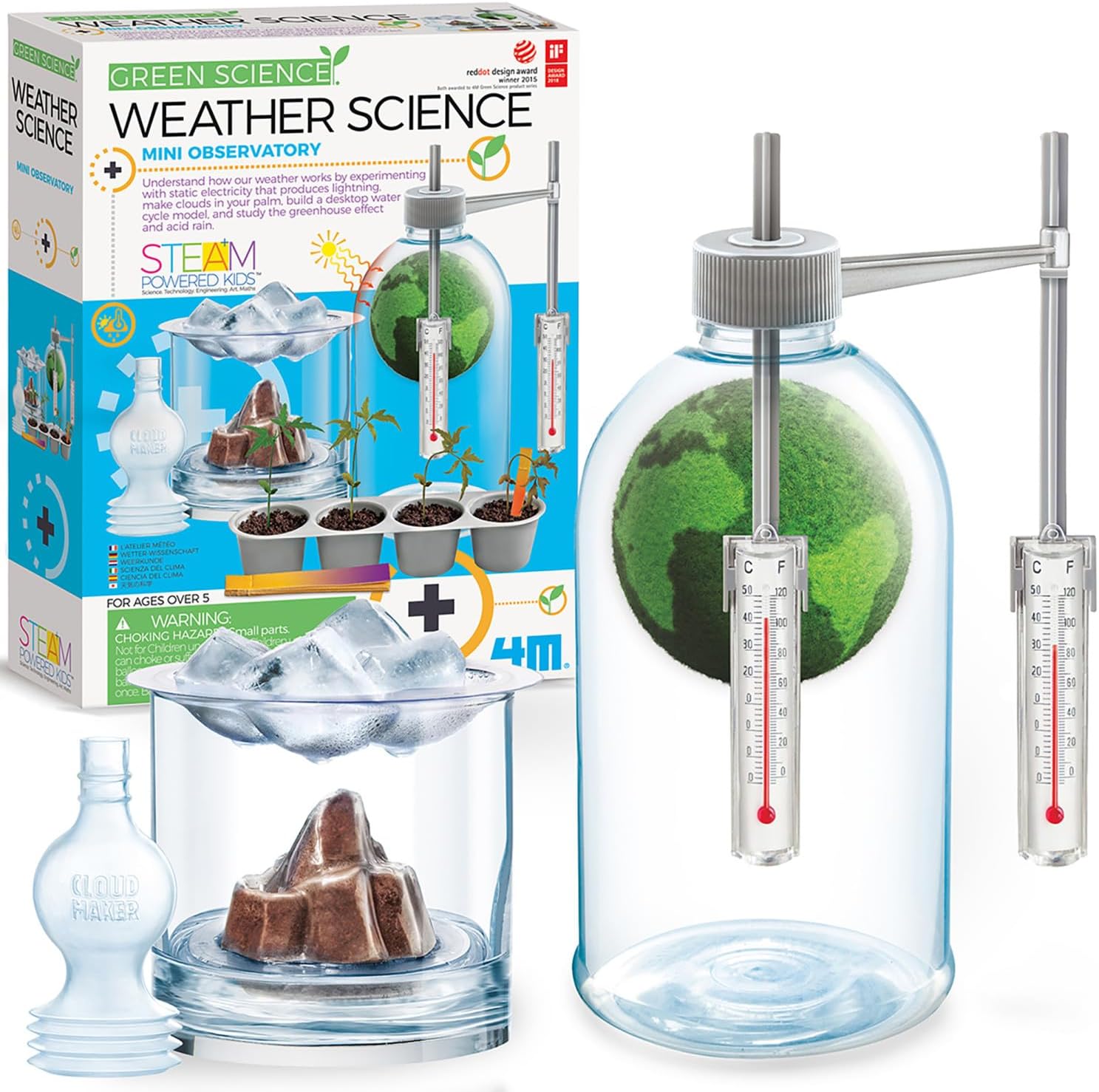 4M Green Science: Weather Science Kit — DIY STEAM Weather Experiments (Ages 5+)