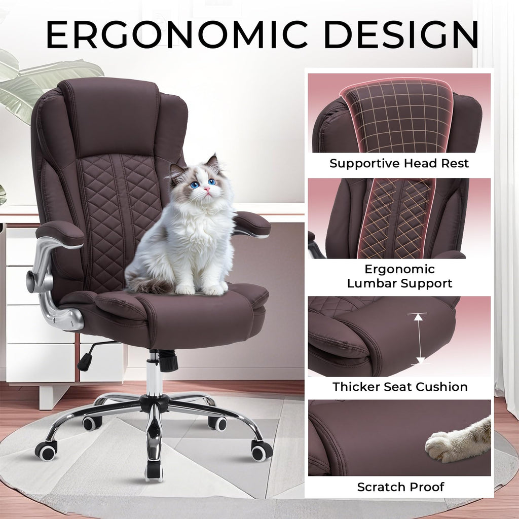 HESL 350 lb High-Back Executive Desk Chair (Multiple Colors)