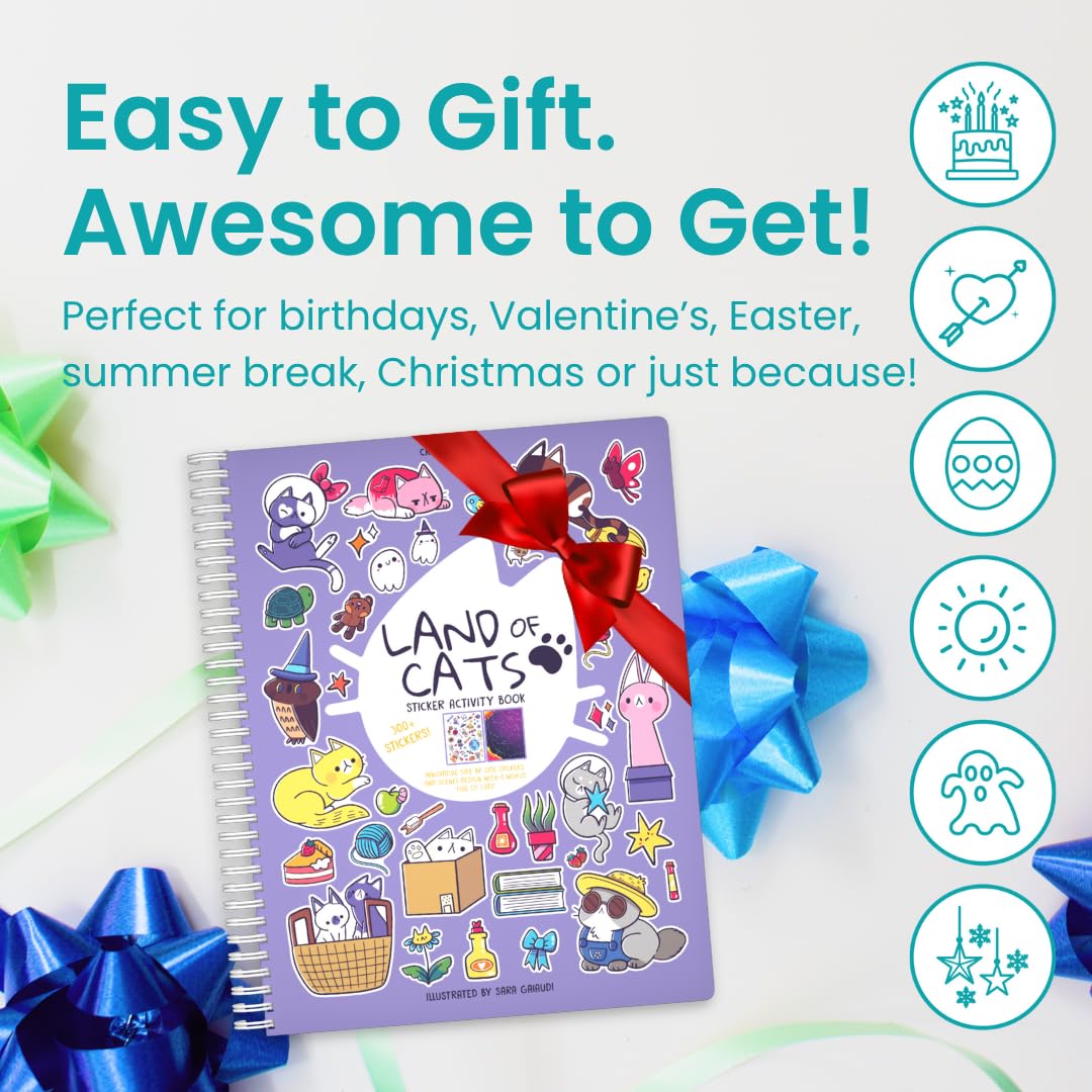 Cupkin Mosaic Sticker Art | ABC Activity Book, 52 Pages, 3000+ Stickers