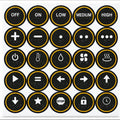 25 Tactile Stickers for Blind and Visually Impaired Elderly Raised Markers