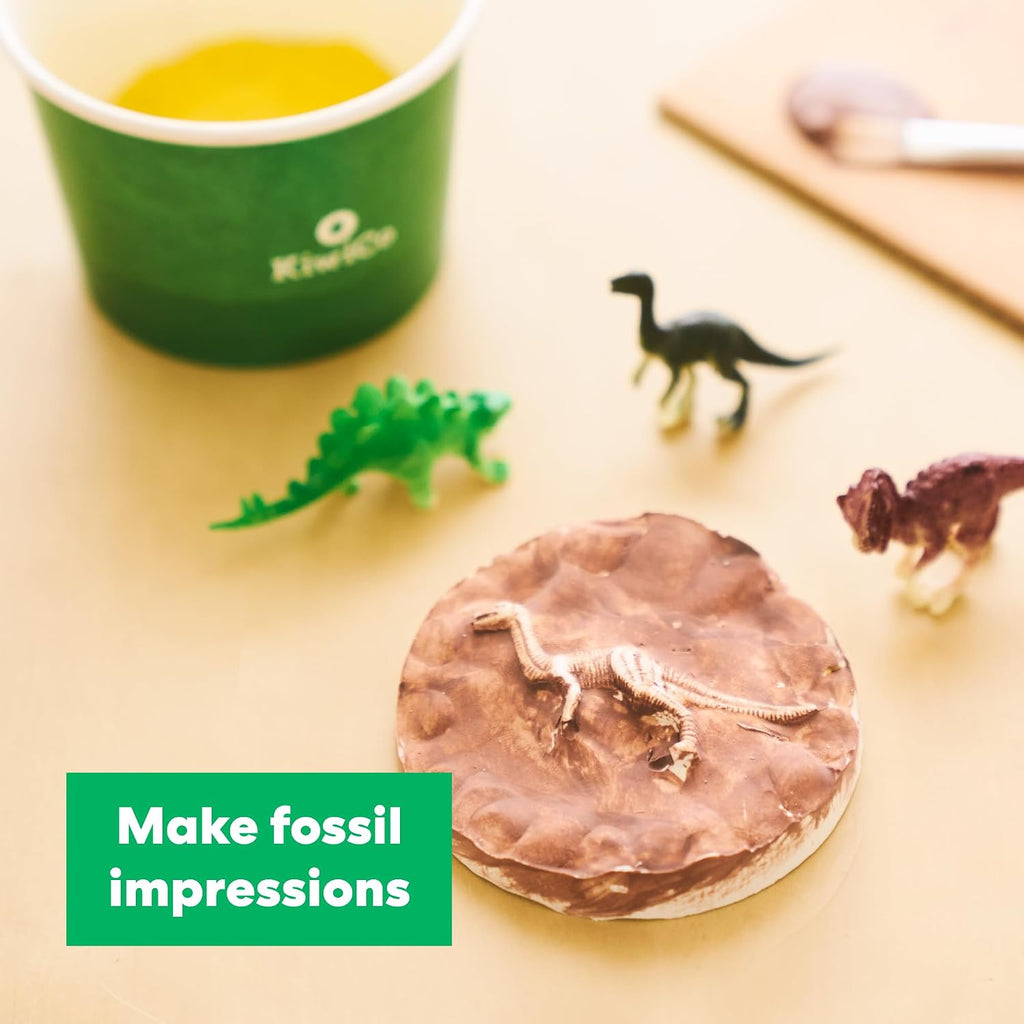 KiwiCo Dinosaur Fossil Dig Kit for Kids Age 6+ | Excavate & Build Dinosaur Skeleton, Make Fossil Impressions | STEM Paleontology Science Kit & Gift with Dinosaur Facts Poster (Pack of 2)