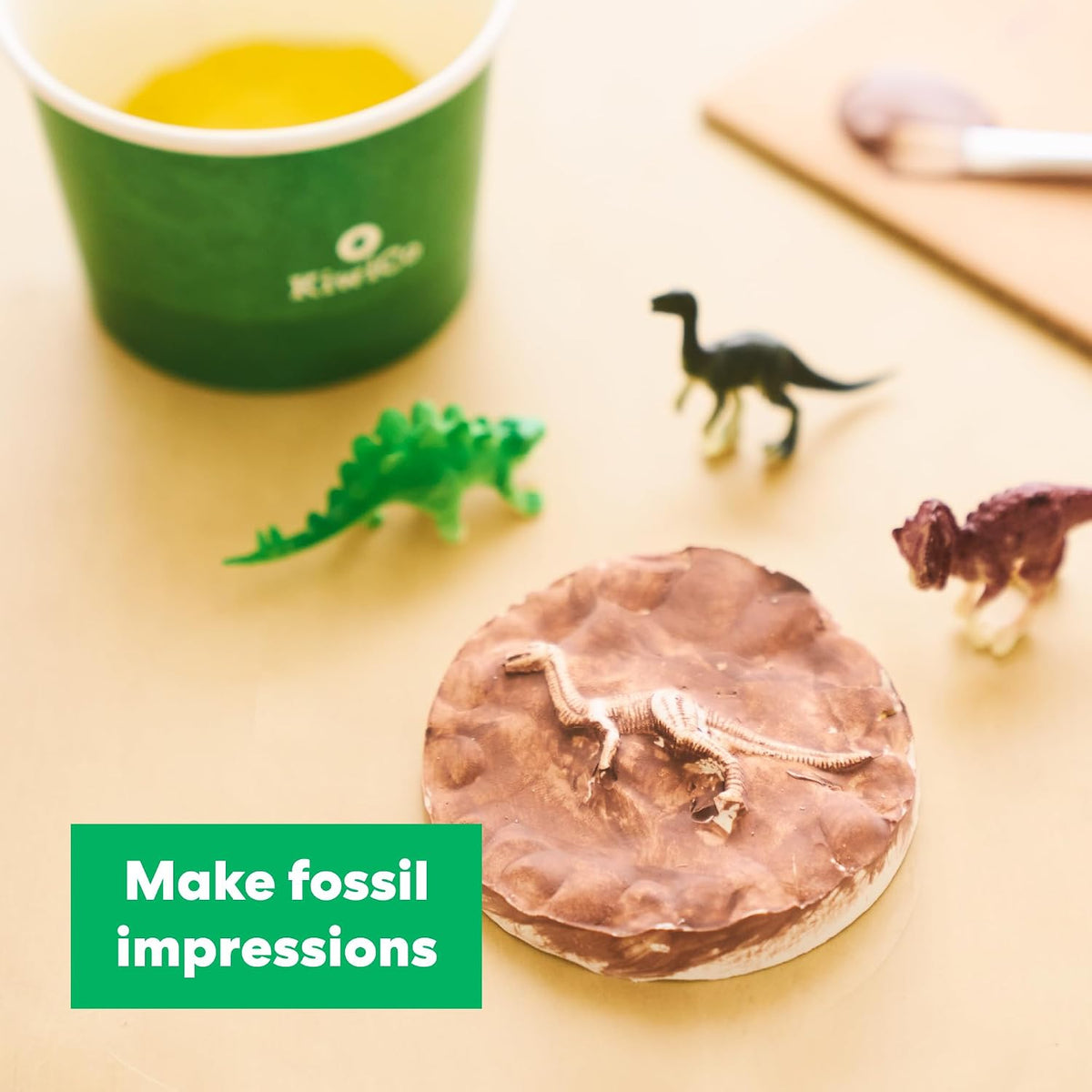 KiwiCo Dinosaur Fossil Dig Kit for Kids Age 6+ | Excavate & Build Dinosaur Skeleton, Make Fossil Impressions | STEM Paleontology Science Kit & Gift with Dinosaur Facts Poster (Pack of 2)