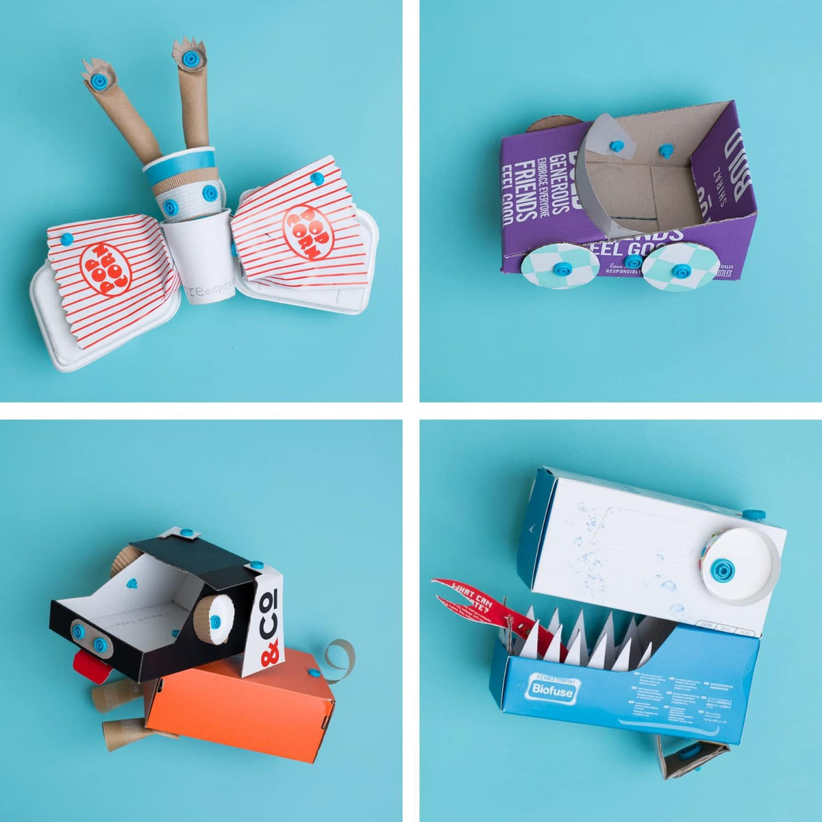 Makedo Scru 180 | Reusable Cardboard Screws Refill, Connects Up to 3 Layers