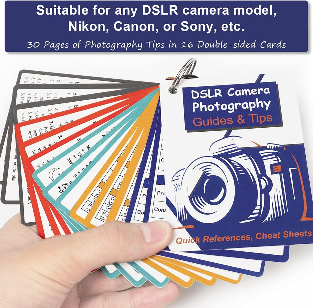 DSLR Cheat Sheet Photography Accessories Camera Accessories for Canon Nikon