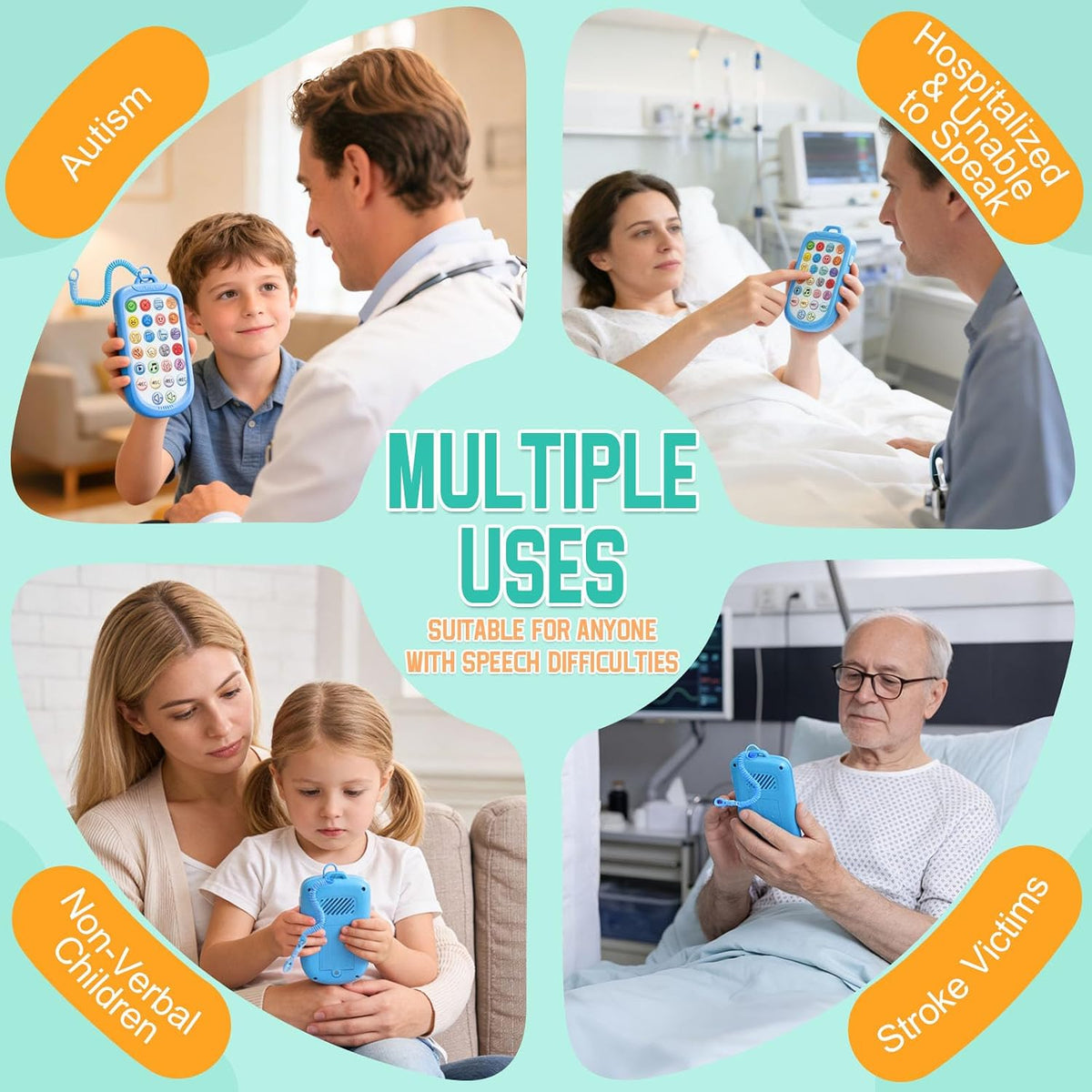 Subao AAC Device for Autism,Portable Non Verbal Communication Tools