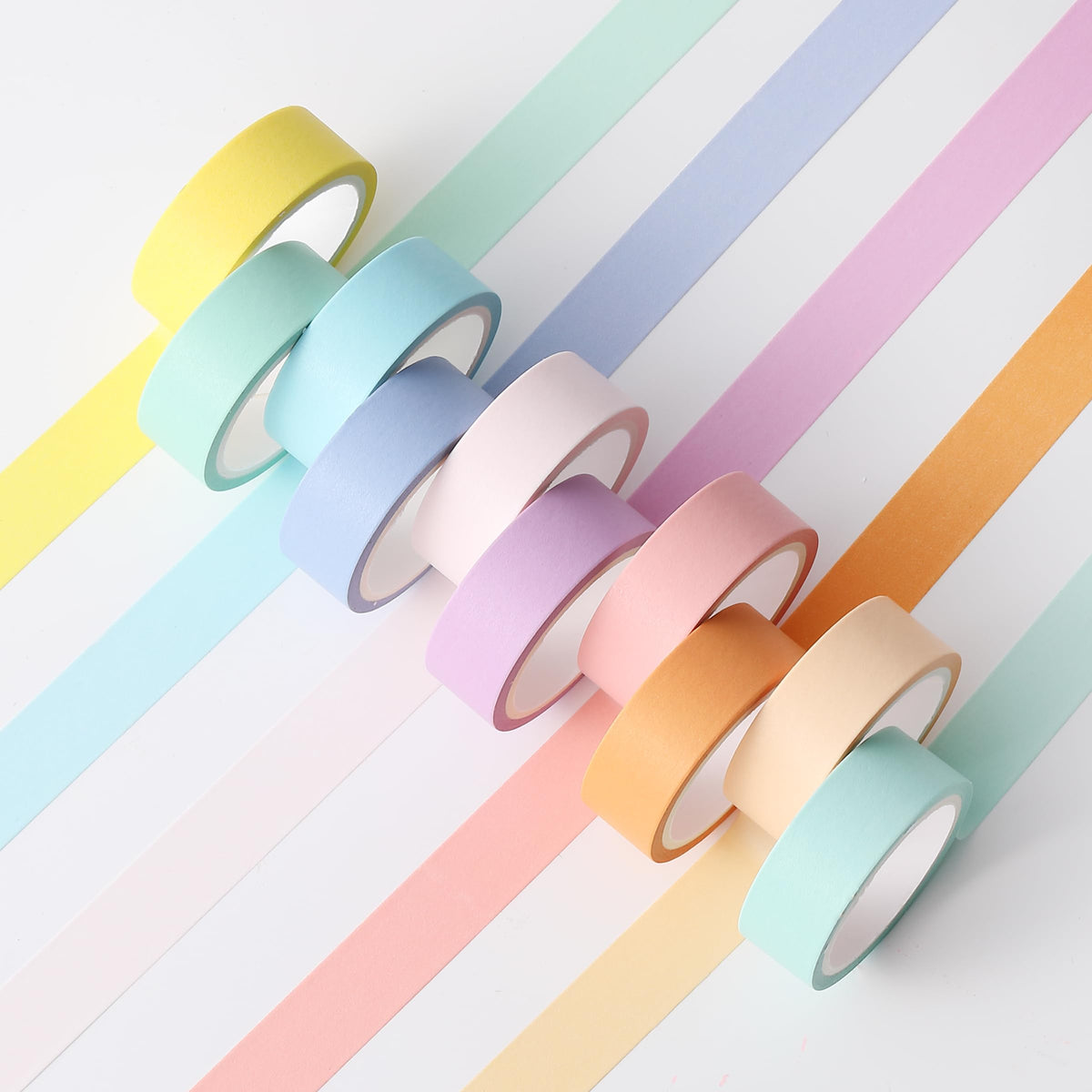 Mr. Pen- Washi Tape Set, 10 Rolls, 5.5 Yards/Roll