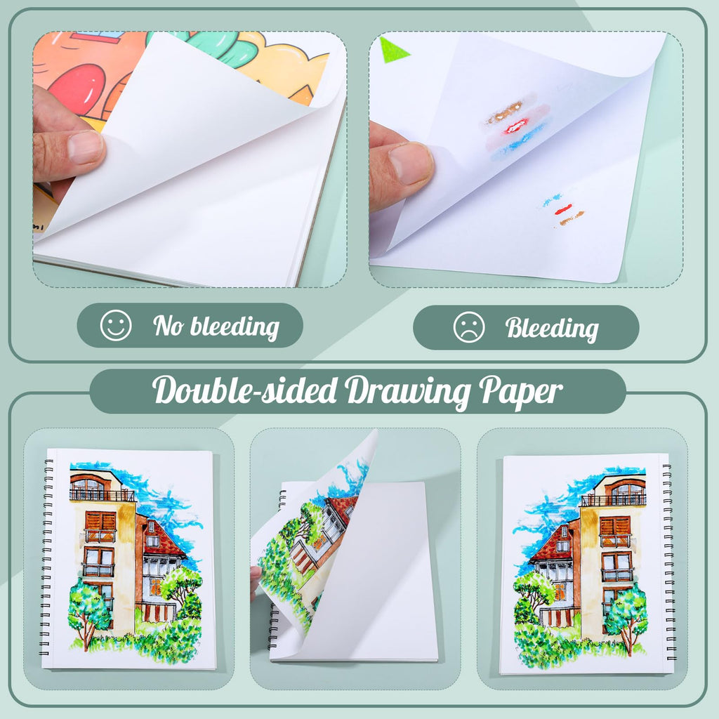50 Sheets Marker Paper Pad, 7.6 × 7.6 in, 120gsm Alcohol Marker Paper