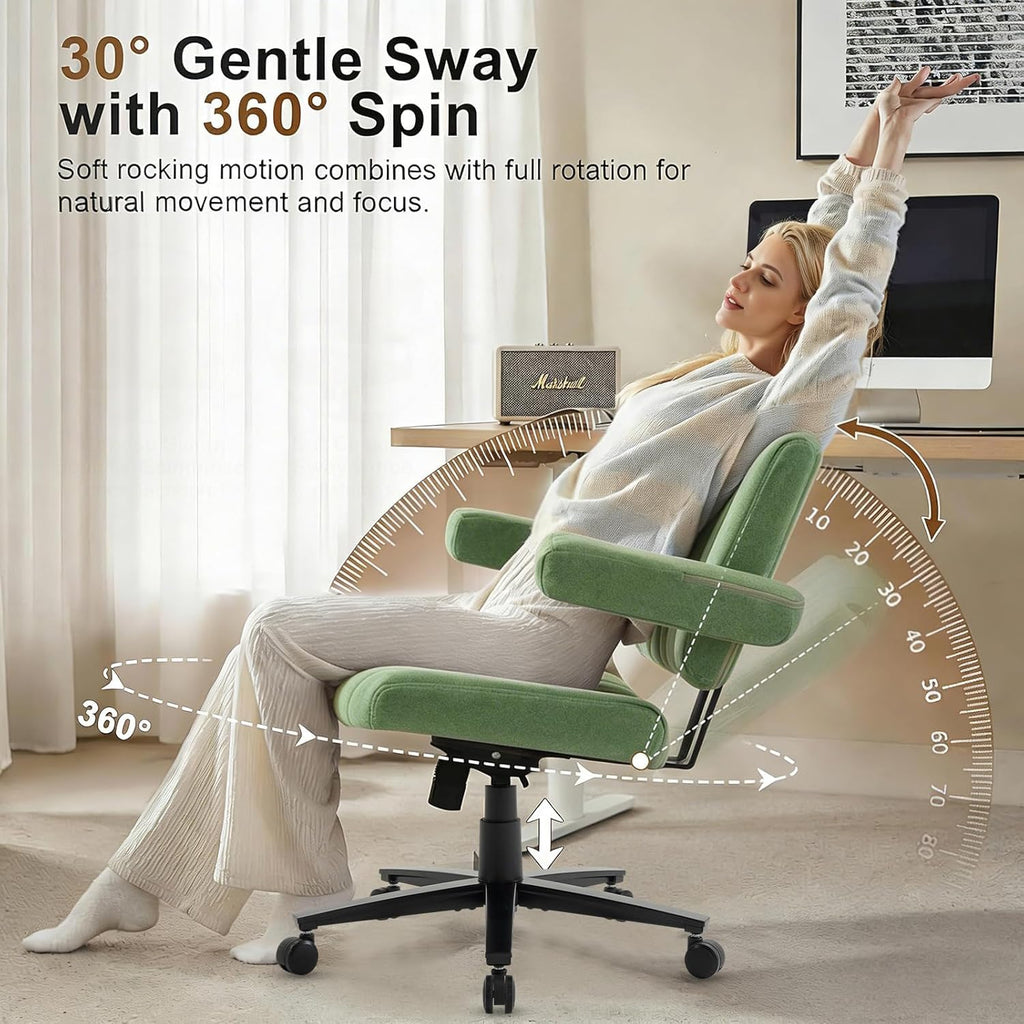 Vigosit Plush Cross-Legged Desk Chair (Multiple Colors)