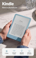 Amazon Kindle 32GB (all-new), Thinner, new aluminum design, 6" display, Without Lockscreen Ads, Alpine Sky Aluminum