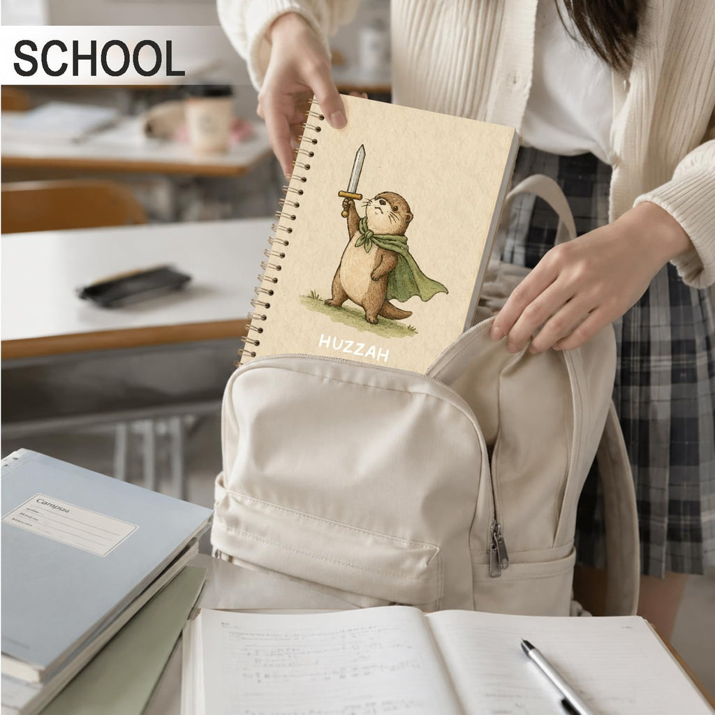 Frog Notebook, Frog Office Supplies, Cute Spiral Journal for Teens