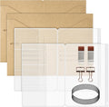 2PACK A5 Size Travelers Journal Notebook Accessories Inserts Kit
