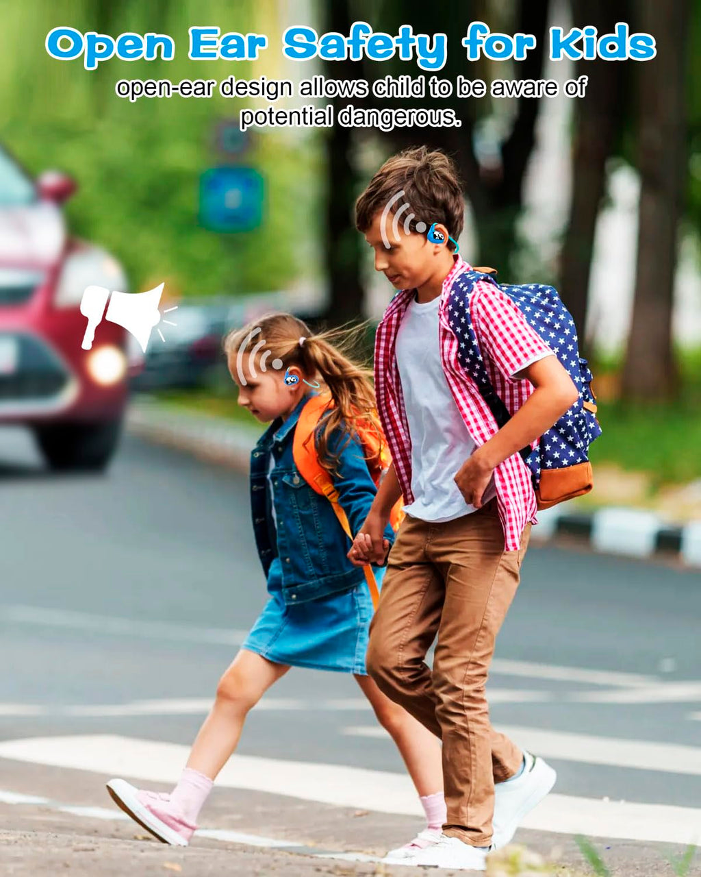 BANIGIPA Kids Headphones, Open Ear Headphones for Teens Child Boys Girls