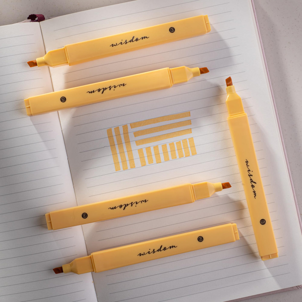 DIVERSEBEE Bible Highlighters with Soft Chisel Tip, No Bleed (Pastel)