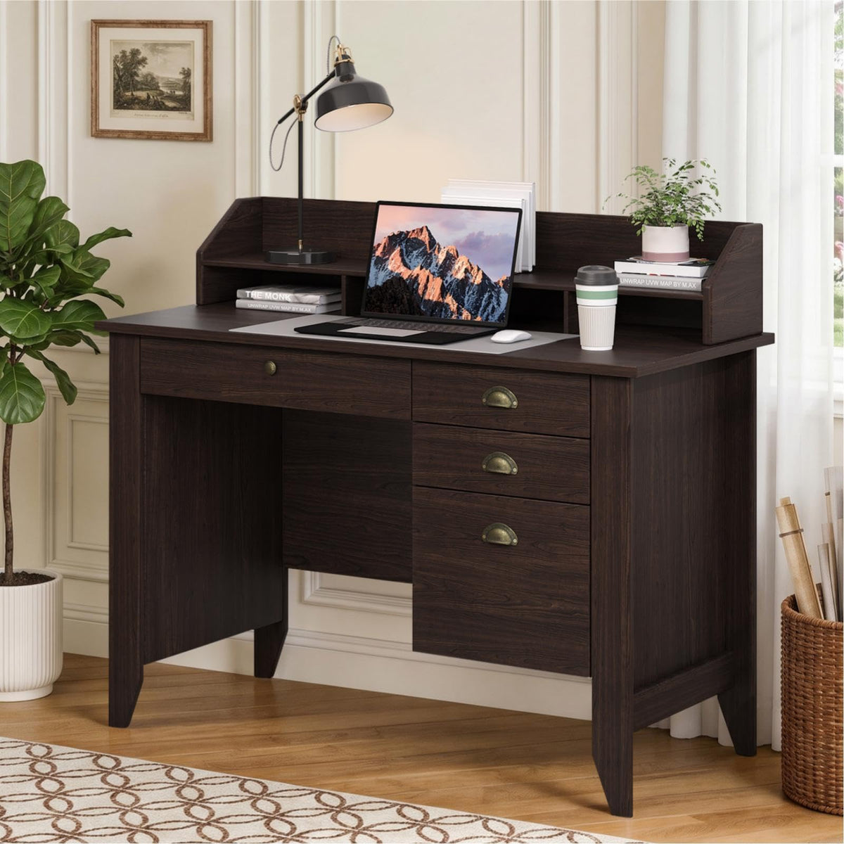 4 EVER WINNER 47-Inch Student Desk with Drawers