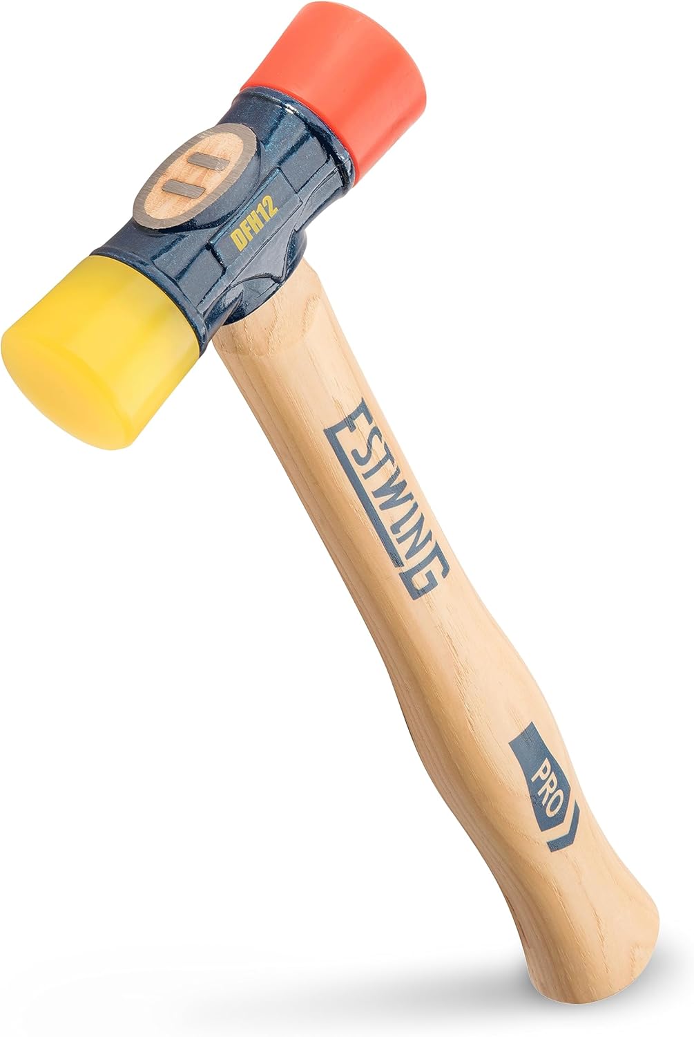 ESTWING Rubber Mallet, 12oz Red & Yellow Mallet, DFH12