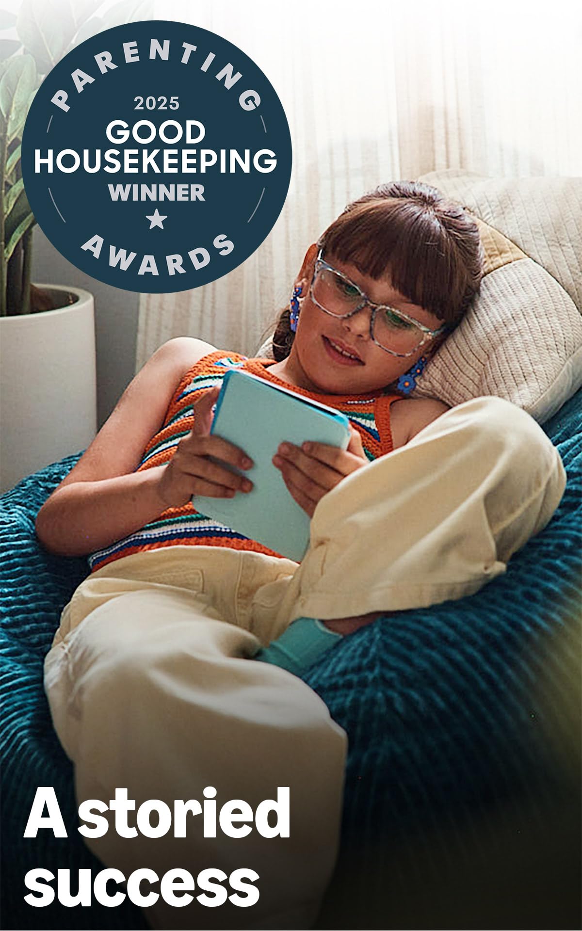 Amazon Kindle Paperwhite Kids 16GB (2024 model) – large 7" glare-free display – Kids read an average of 1+ hour per day with Kindle – Diary of a Wimpy Kid