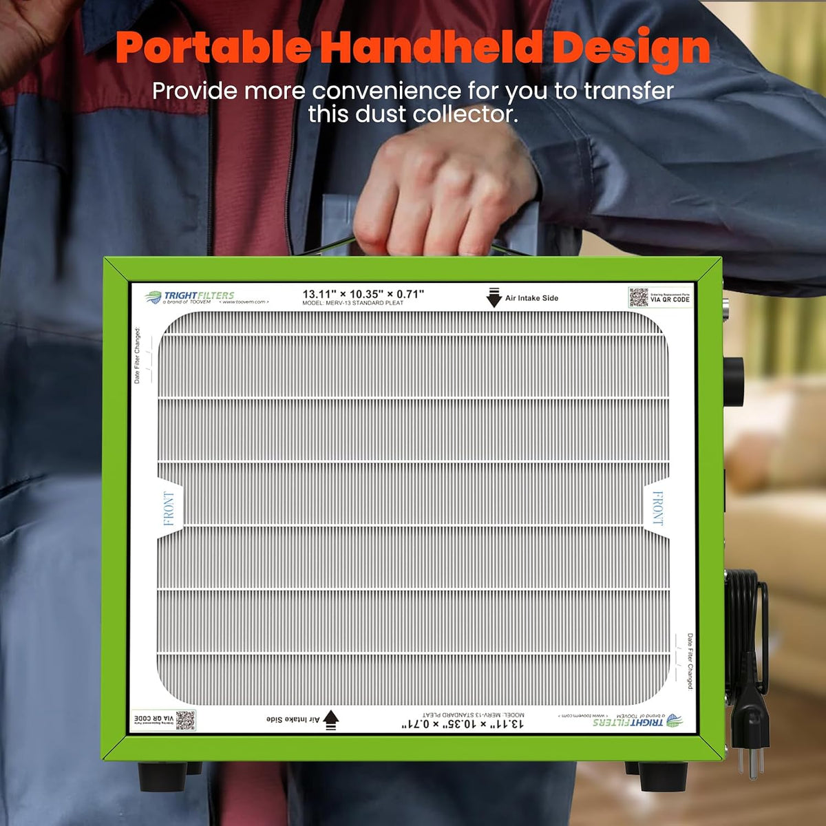 Abestorm Tabletop Dust Collector with Timer for Woodworking Shops