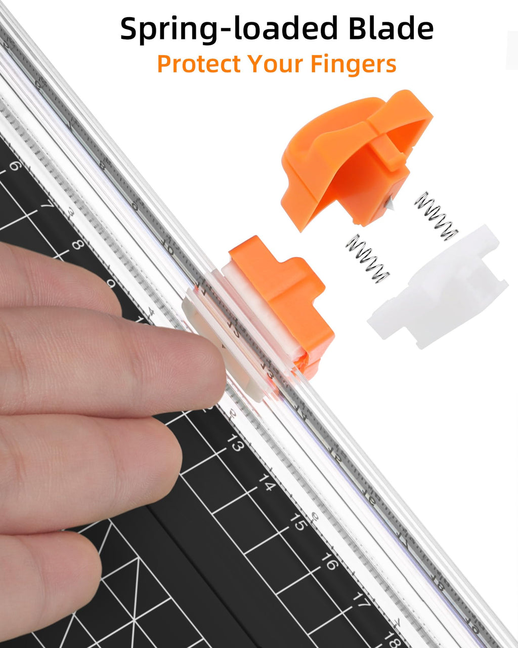 Firbon A5 Paper Cutter, Small Straight Paper Trimmer with Side Ruler