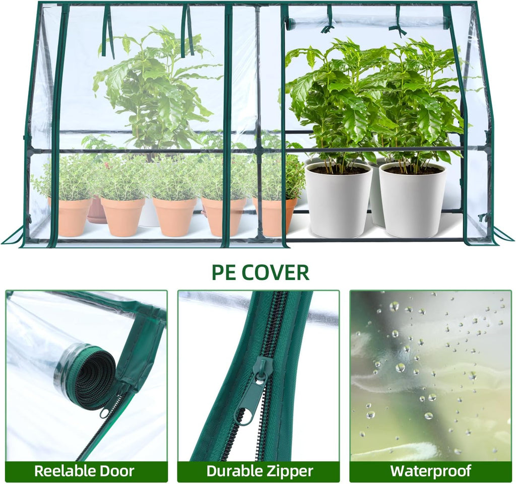 Ohuhu Portable Mini Greenhouse (71 × 36 × 36 in)