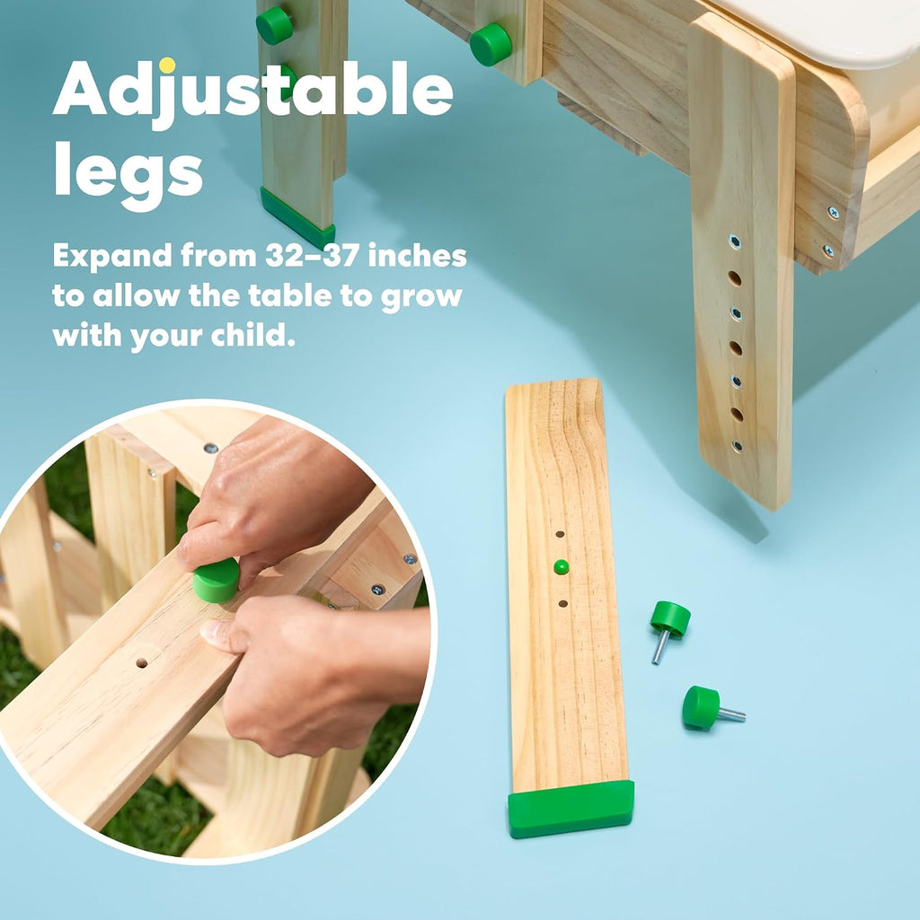 KiwiCo Water Activity Table for Toddlers - Wooden Sensory Play Ages 3+