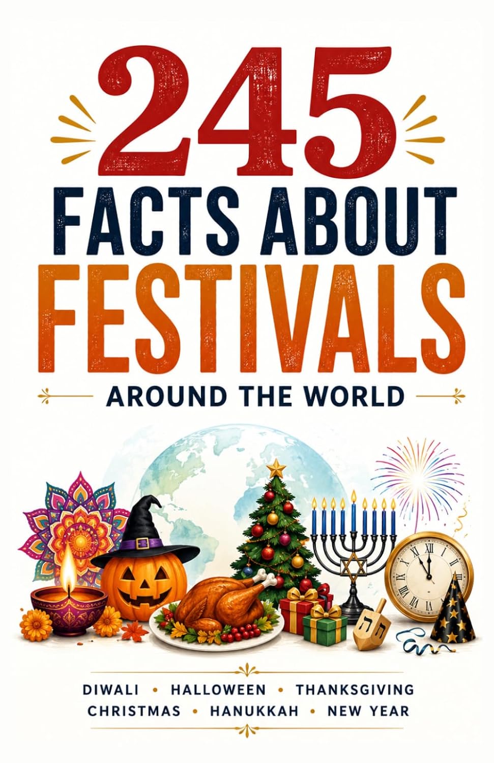 245 Facts About Festivals Around the World: A Fun, Fact-Filled Journey Through Diwali, Halloween, Thanksgiving, Christmas, Hanukkah & New Year