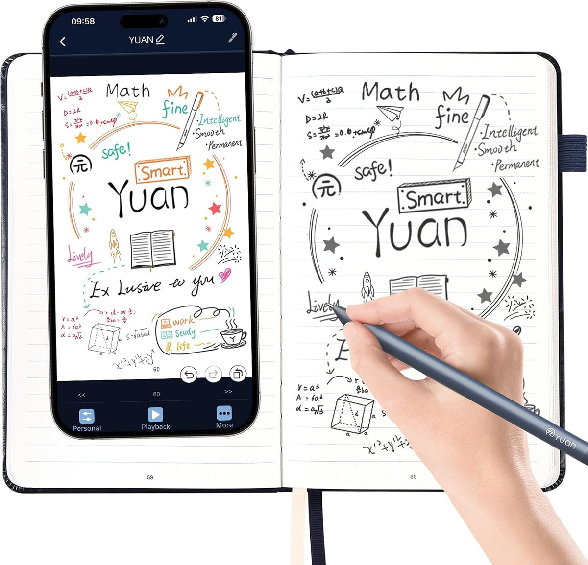 Smart Digital Notebook with Digitize Smart Pen Real-Time & Offline Sync