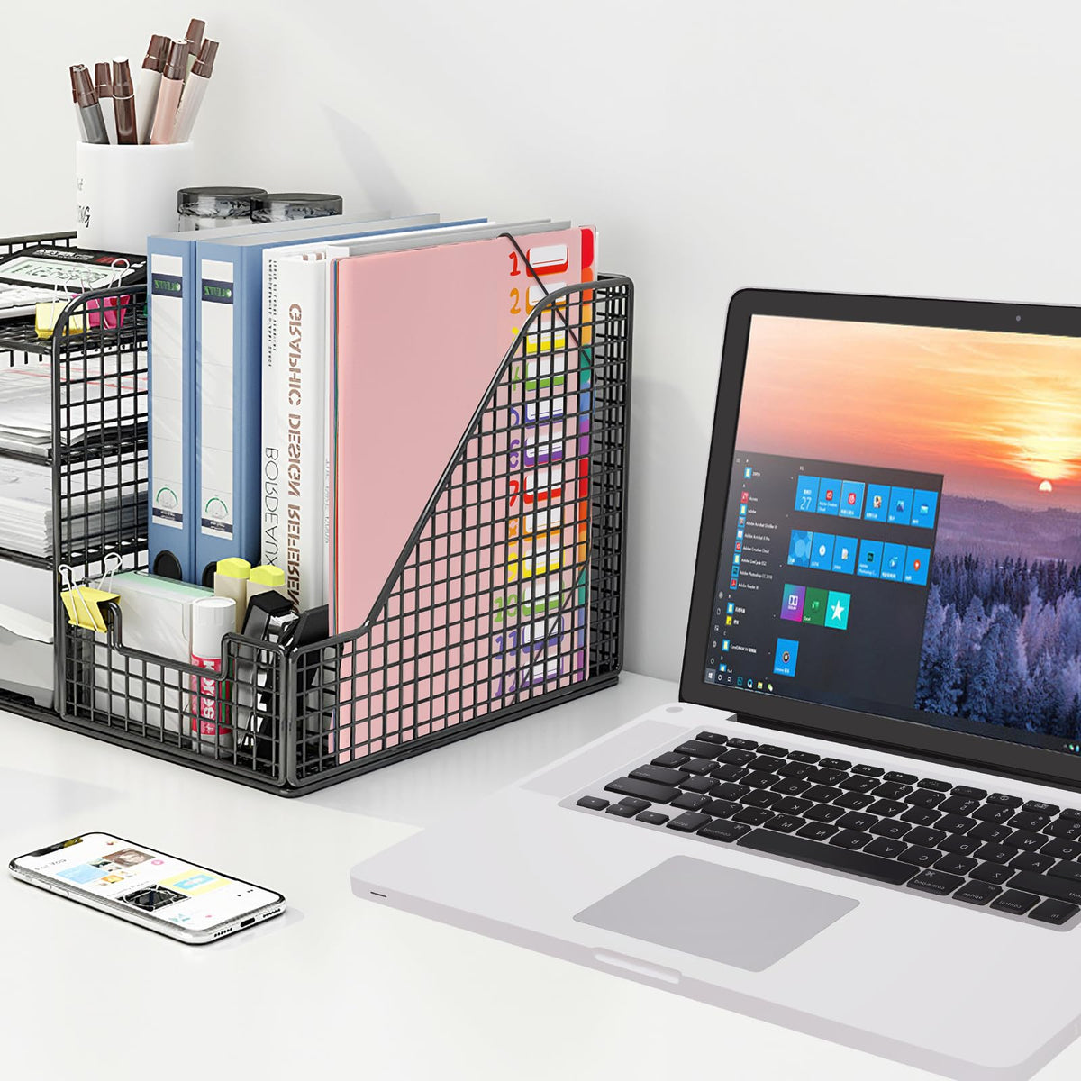 24 Pockets Expanding File Folder Organizer,Accordion File Organizer