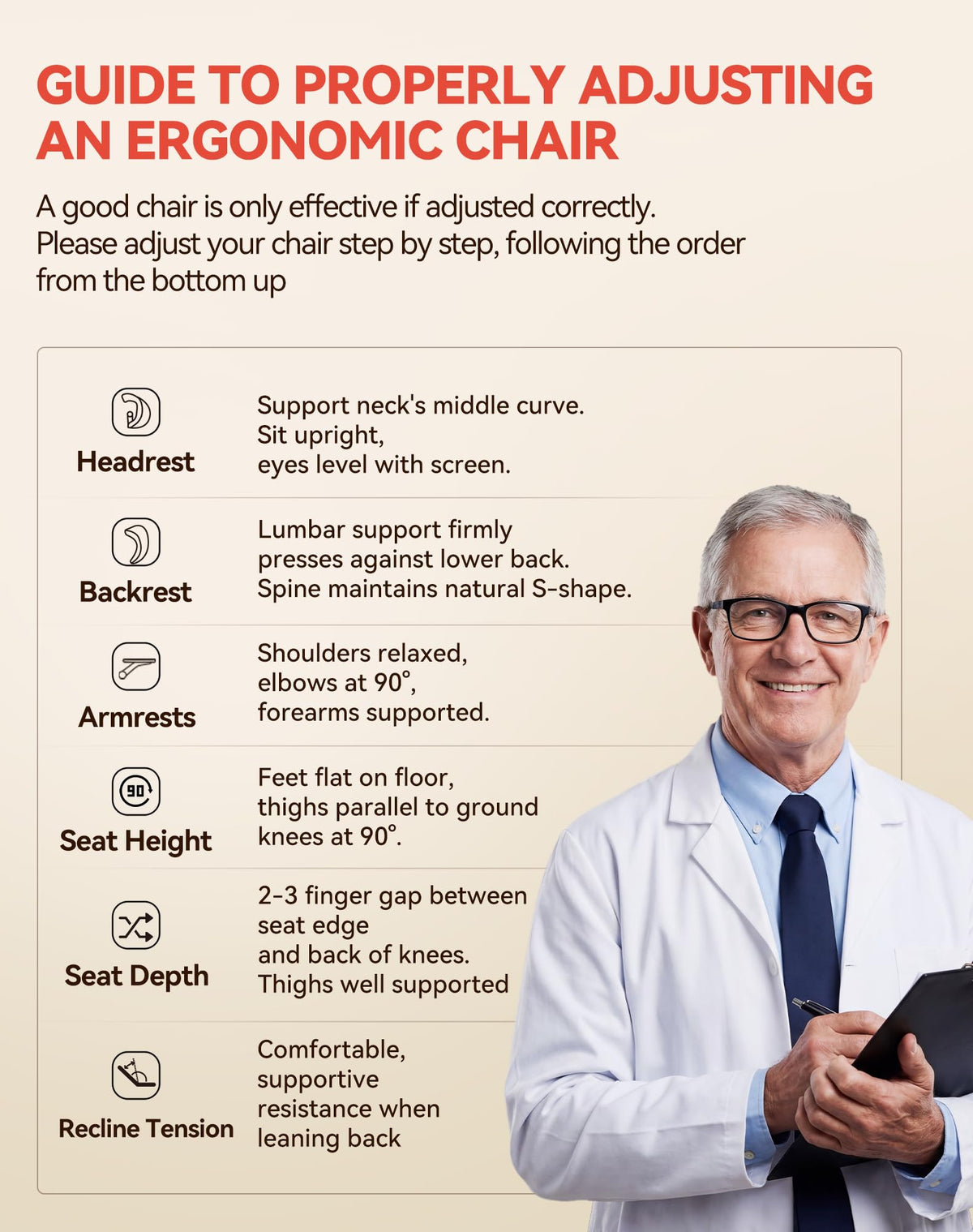 SIHOO M18 Ergonomic Office Chair, Mesh Back Desk Chair with Headrest