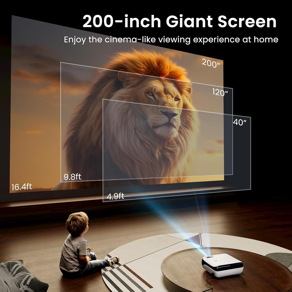 HAPPRUN Native 1080P Bluetooth Projector - Standard