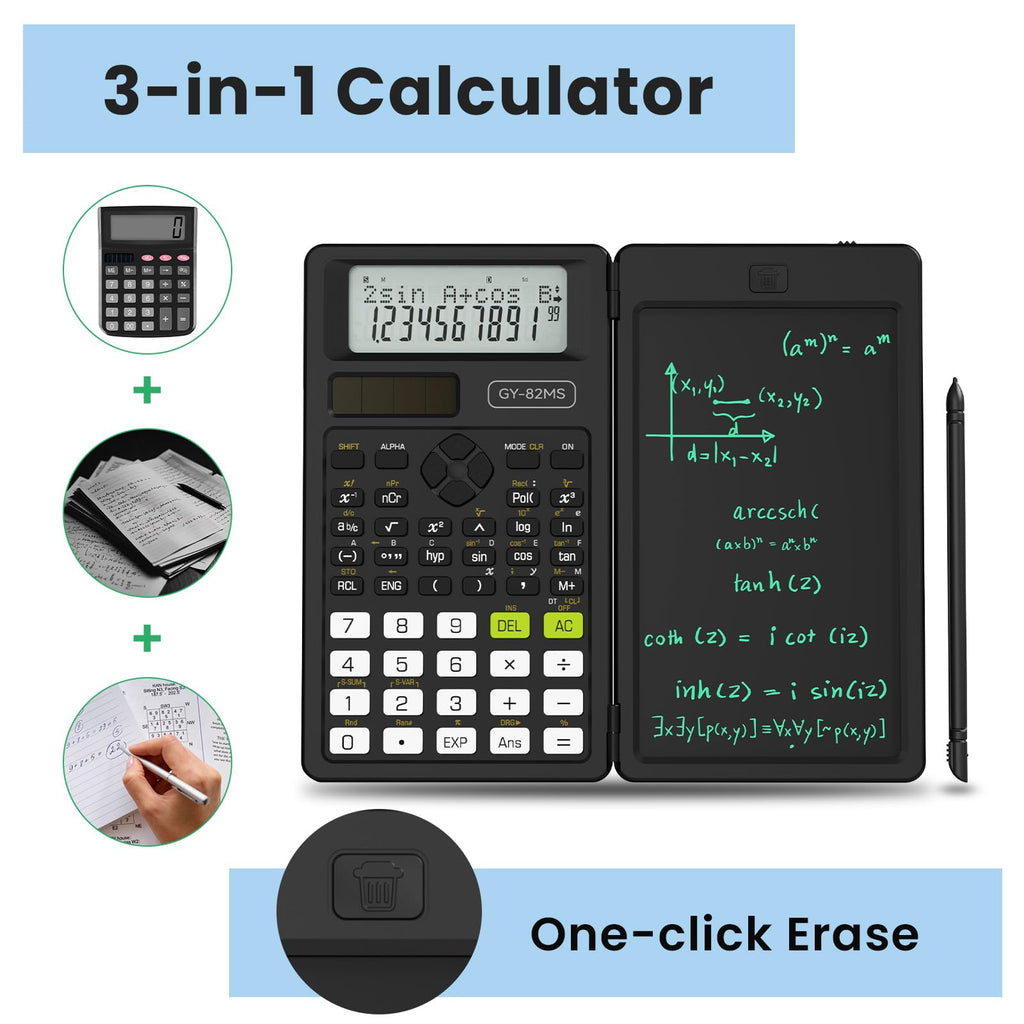 ROATEE 991ES MAX Scientific Calculator with Notepad