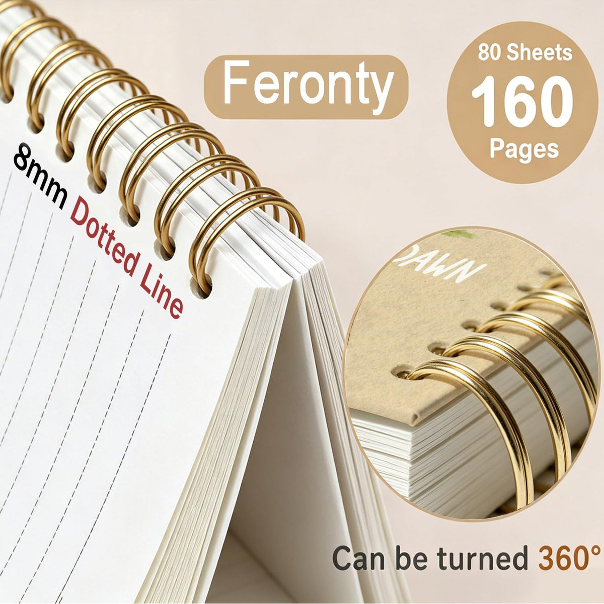 Frog Notebook, Frog Office Supplies, Cute Spiral Journal for Teens