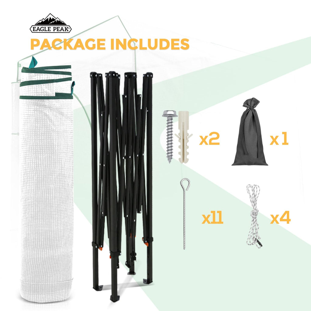 EAGLE PEAK Pop-Up Walk-In Greenhouse (Multiple Sizes)