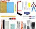 Professional 56 PCS Model Tools Kit Modeler Basic Tools Craft Set Hobby Building Tools Kit for Gundam Car Model Building Repairing and Fixing(H)