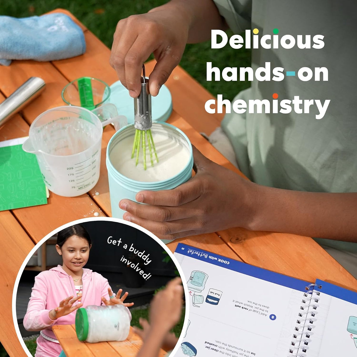 KiwiCo Science of Cooking Ice Cream Kit - STEM Chemistry Set for Ages 5+
