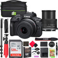 Canon EOS R100 Mirrorless Camera Body with RF-S 18-45mm F4.5-6.3 is STM Lens 6052C012 Bundle with Deco Gear Photography Bag + Microphone + Monopod + Software & Accessories Kit
