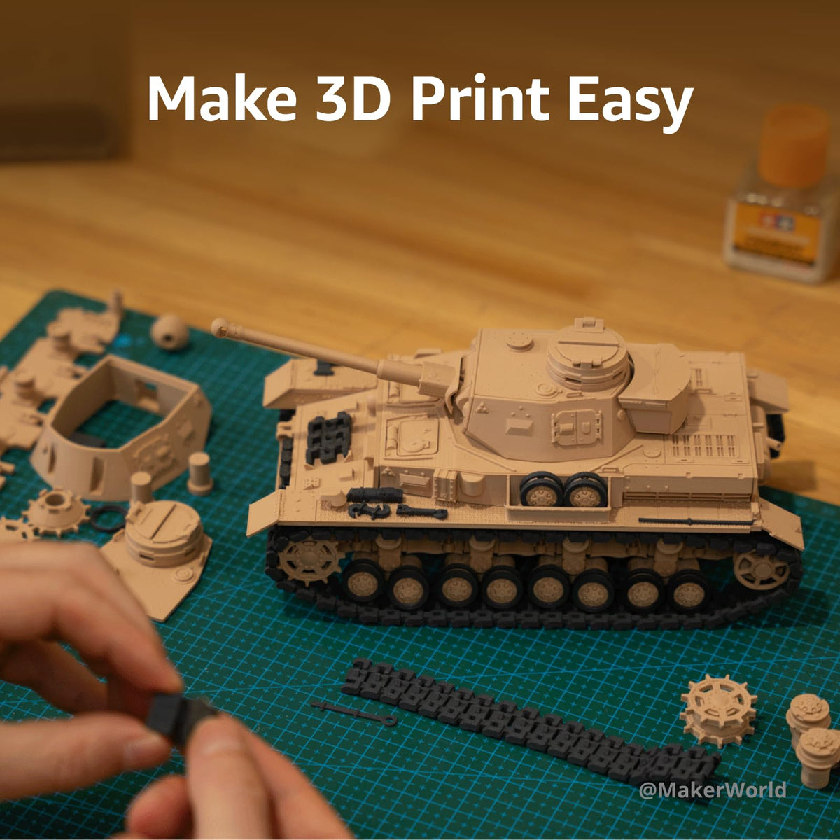 Bambu Lab A1 mini 3D Printer + LED Lamp Kit, Ready-to-Use for Beginners