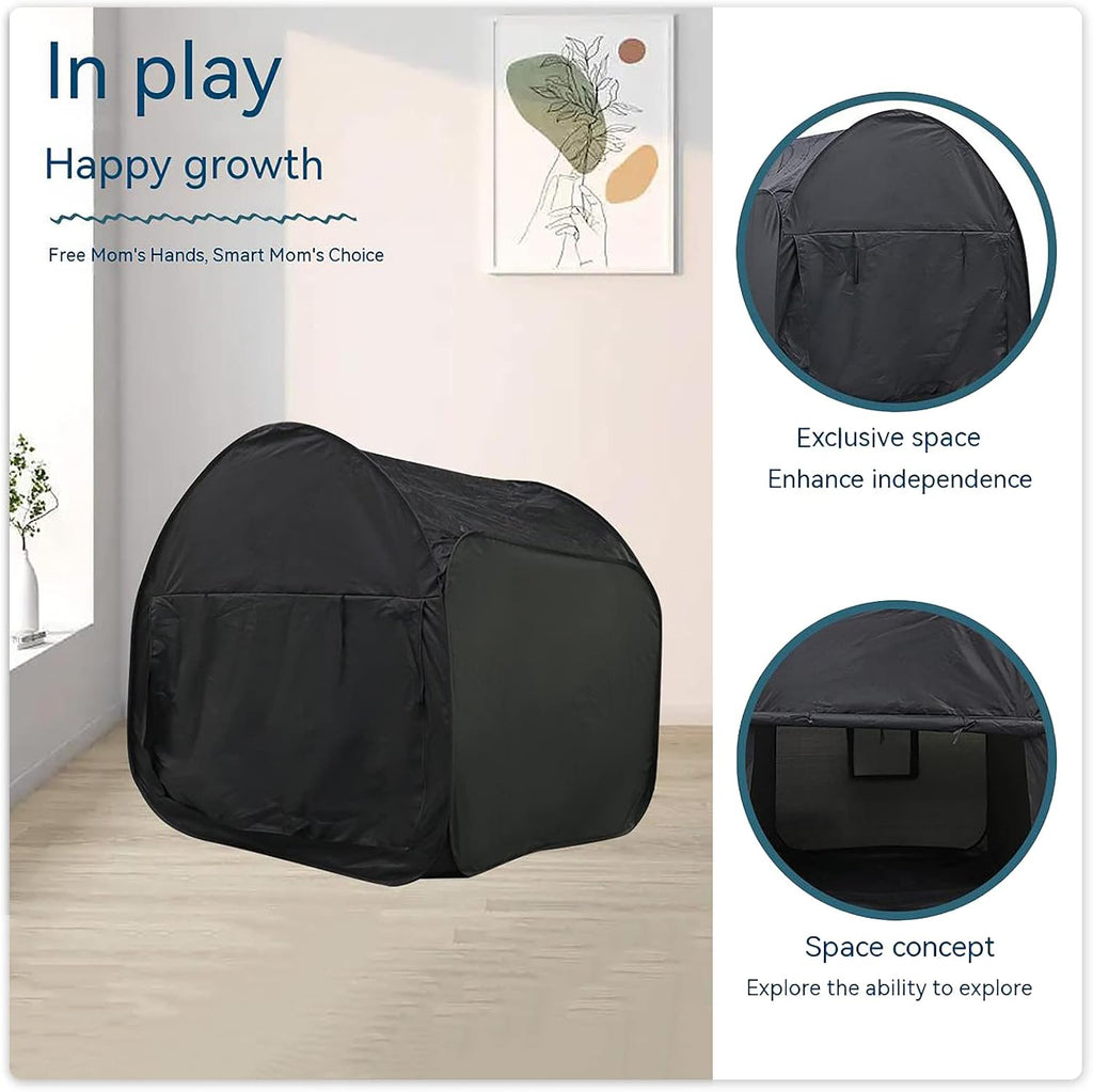 Sensory Tent for Kids 35.4 * 35.4 * 35.4 in- CPC Certified Calming Hideout with Blackout & Quiet Corner | Portable Collapsible Pop-Up Tent for Autism, ADHD, SPD | Improve Focus in Classroom, Bedroom