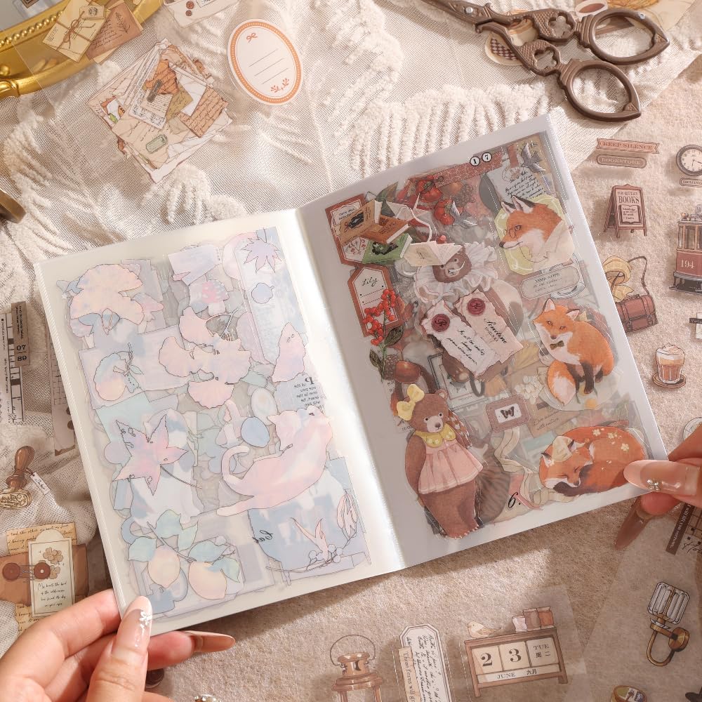 750 Pcs Stickers for Scrapbooking,Christmas Self-Adhesive Scrapbook Sticker