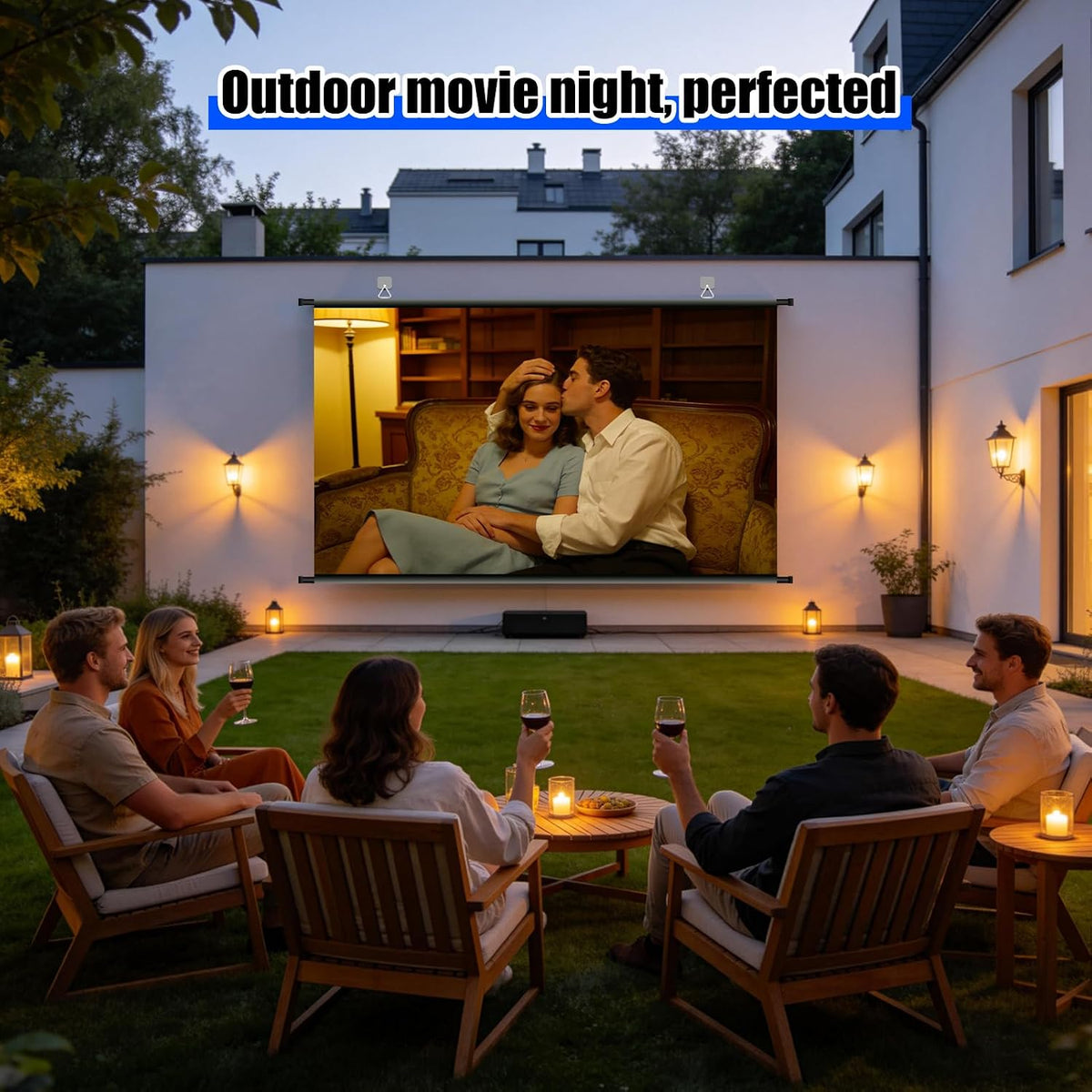 120 inch Projector Screen, ALR Projection Screen for Indoor Outdoor