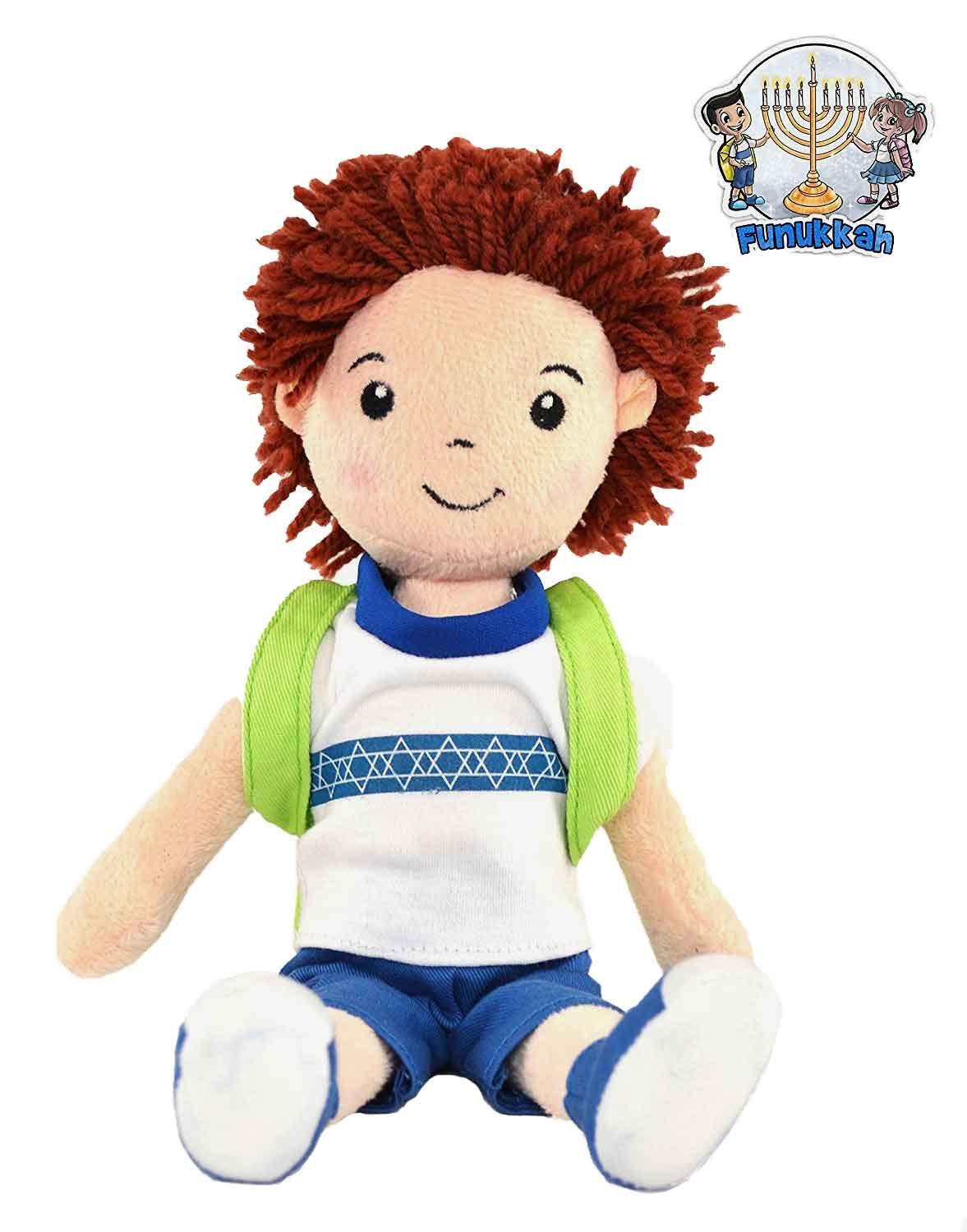 A Hanukkah Tradition The Story of Funukkah Boy Plush Doll and Book Set